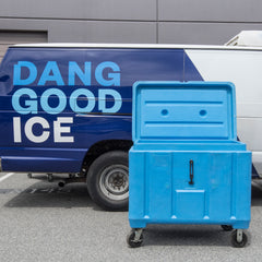Large Ice Caddy Rental Bundle + 10 Bags of Ice (264lbs)