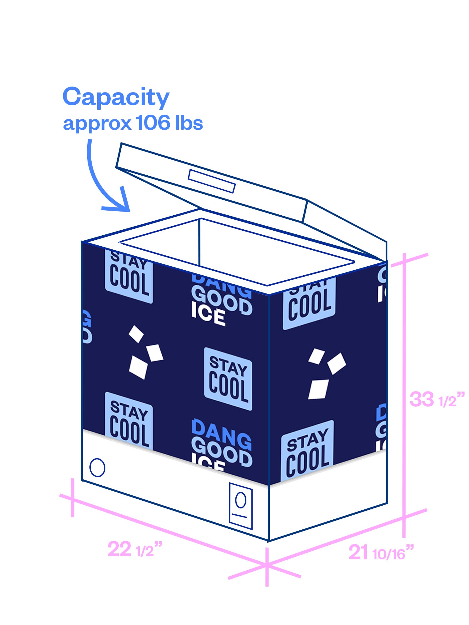 Small chest deals freezer dimensions