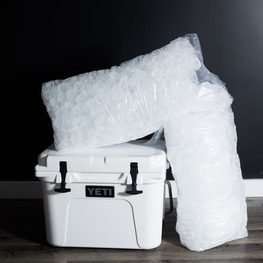 26.4 lbs bag of ice great for cocktails and staying cool during hot days